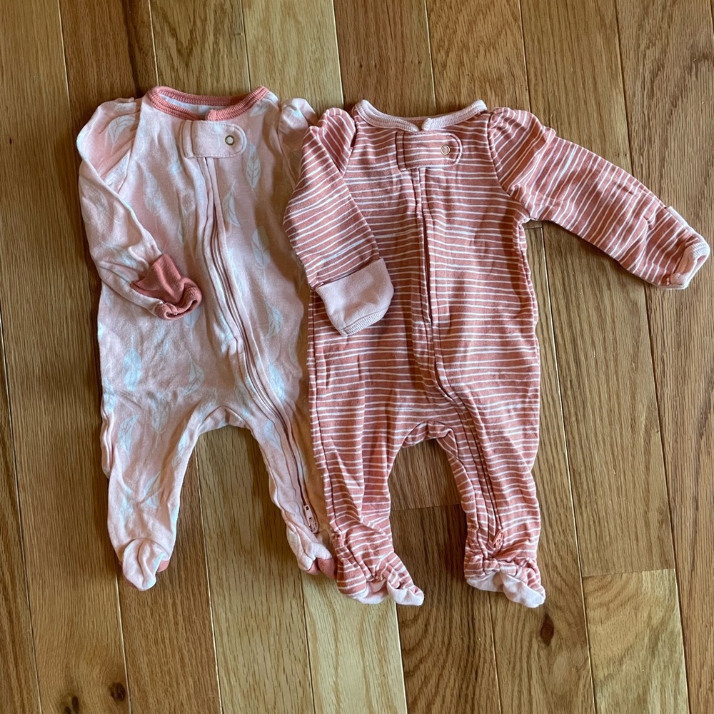 Pink Cloud Island Newborn Sleeper Bundle